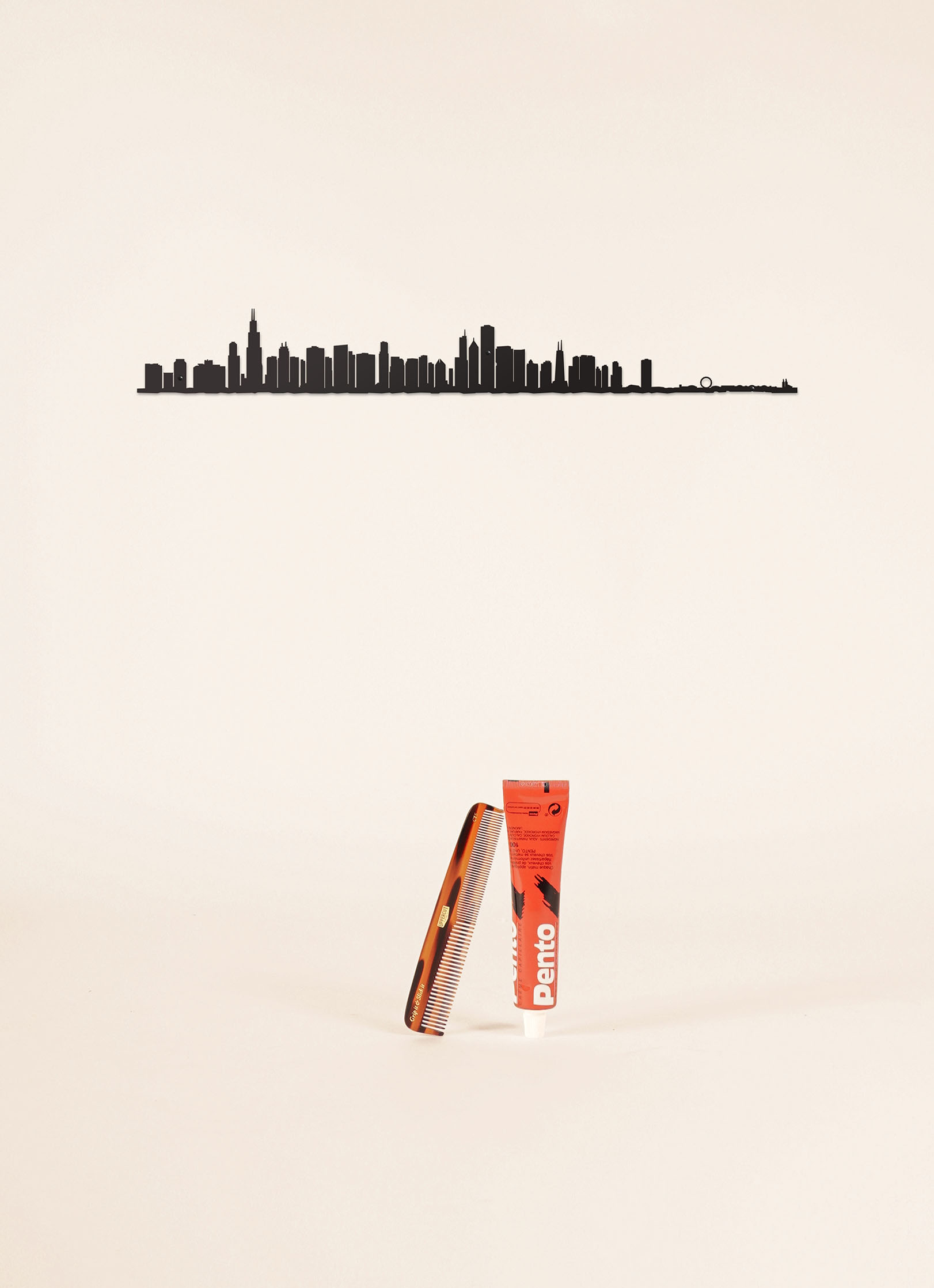 Skyline of Chicago, Steel wall decoration